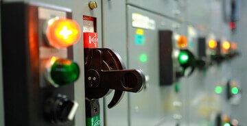 Close up view of a Control System at a client facility